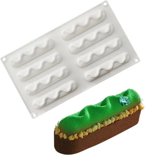 Vista 7 de Molde de silicona para hornear pasteles, moldes de jabón, moldes de silicona con forma de flor para postres franceses caseros para pastelería