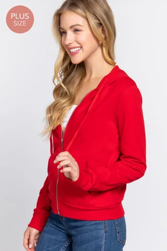 Vista 3 de OLLIE ARNES Sudadera térmica larga con capucha y cremallera para mujer.
