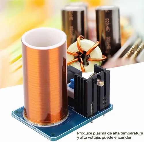 Vista 8 de Kit de bobina Tesla, Mini Tesla Coil Remote LED Kit de módulo de chispa Kit de bricolaje electrónico DC 12V (producto terminado)