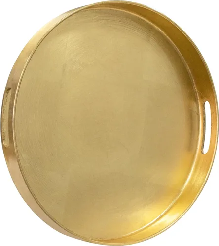 Vista 12 de MAONAME Bandeja Decorativa Dorada con Asas, Bandeja de Servir de Papel Aluminio para Otomana, Bandejas de Café Rectangulares para Sala de Estar