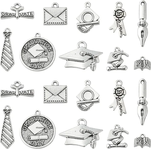 Vista 10 de LiQunSweet 60 piezas de 6 estilos 3D Bishop Queen Peón Internacional de piezas de ajedrez para hacer joyas, collares, pulseras, aretes, a granel