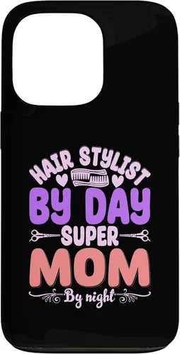 Vista 10 de Hair Stylists by Day Super Mom by Night Hair Stylist Case para iPhone 17