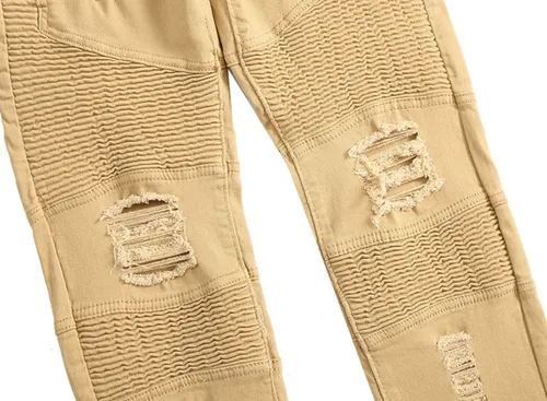 Vista 5 de QIMYUM Pantalones de mezclilla de corte ajustado para hombre