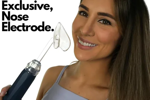 Vista 4 de Lift Wand 2.0 - Varita facial antienvejecimiento para terapia cutánea de hasta 20 vatios de potencia, incluye 5 accesorios con accesorio exclusivo