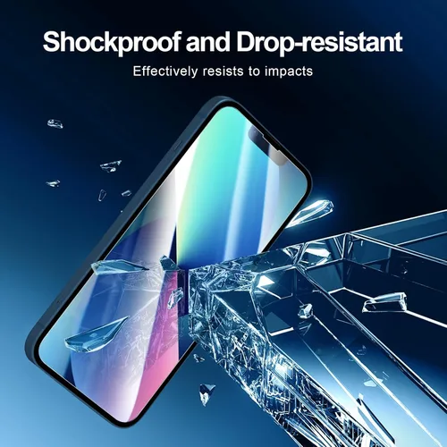 Vista 55 de NEW'C Paquete de 3 protectores de pantalla de privacidad para iPhone Air/iPhone 17 Air (6.5 pulgadas), película de vidrio templado antiespía