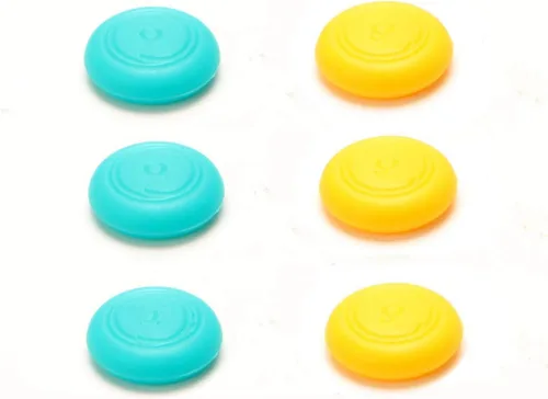 Vista 3 de Funda de goma de silicona para palanca de mando para el controlador Switch Lite Ns Joy-con (azul)