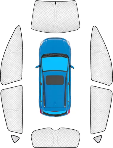 Vista 127 de KMF 6 piezas de parasoles gruesos para Mazda 3 Hatchback (No Sedán) 2014-2018 Accesorios, parasoles completos para parabrisas y ventanas de coche