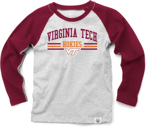 Vista 7 de Wes and Willy NCAA playera raglán de manga larga para niños