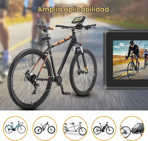 Vista 9 de Cámara de visión trasera para bicicleta, 115°, sin distorsión, 1080P Plug & Play