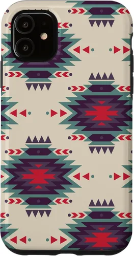 Vista 8 de Funda única con diseño azteca navajo rojo turquesa occidental para iPhone 17