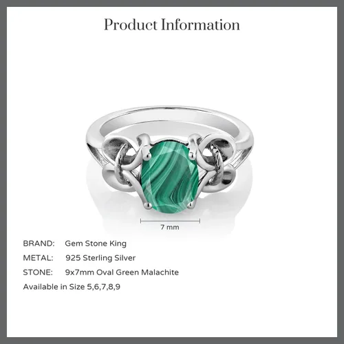 Vista 139 de Gem Stone King Anillo de compromiso ovalado con piedra natal para mujer, plata de ley 925, ovalado de 0.354 x 0.276 in, anillo de compromiso