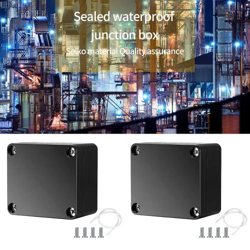 Vista 6 de Caja de Proyecto, 2 Piezas Caja de Conexiones Eléctricas, IP65 Carcasa de Proyecto Eléctrico Impermeable, Cajas Eléctricas de Exterior de Plástico