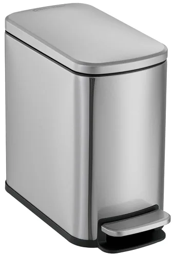 Vista 9 de SIMPLI-Magic Bote de basura de acero inoxidable de 6L/1.6G con pedal manos libres, tapa silenciosa de cierre suave, tamaño compacto que ahorra