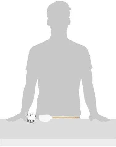 Vista 5 de Tovolo Flex-Core - Espátula de silicona con mango de madera, antiadherente, resistente al calor, sin BPA, apta para lavavajillas con cabezal