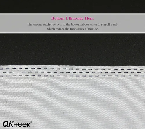 Vista 5 de FBTS Basic Repuesto de forro de cortina de ducha de poliéster blanco, forro extraíble de 70 x 54 pulgadas, 1 paquete