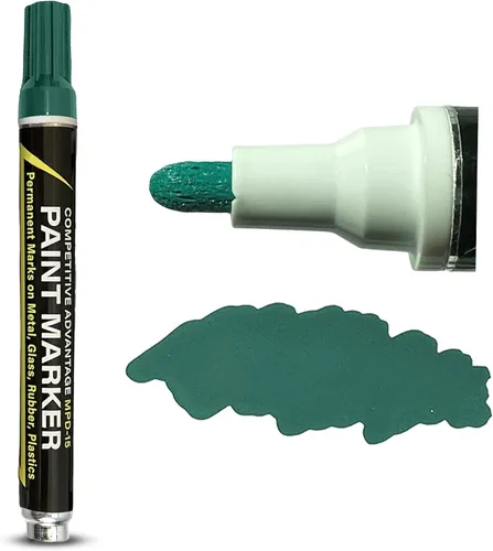 Vista 16 de Marcadores de Pintura Esmaltada Competitive Advantage MPD-15 NEGRO - 1 Paquete Marcas Permanentes en Metal, Vidrio, Goma, Plástico y más