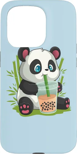 Vista 14 de Kawaii Cute Anime Panda Otaku Japanese Bubble Boba Case for iPhone 17