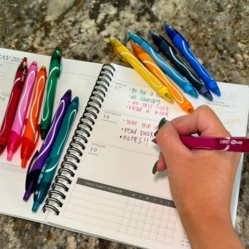 Vista 8 de BIC Gelocity - Bolígrafo de gel de secado rápido con tinta de secado rápido y agarre cómodo, 12 unidades en varios colores Surtido