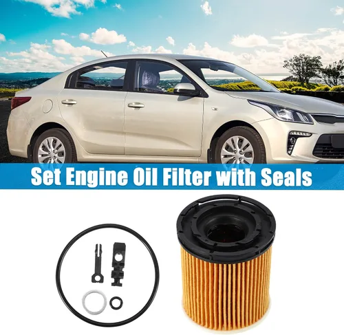 Vista 2 de X AUTOHAUX Filtro de aceite de motor 26350-2M000 para Kia K5 1.6 2021-2024 para Hyundai Tucson 1.6 Hybrid 2022-2025 para Kia Rio 1.6 2020-2023 1