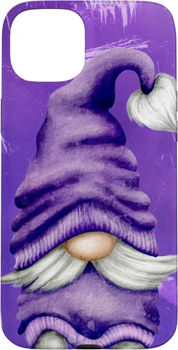 Vista 9 de Cute Gnome Graphic for Gardener and Spring and Summer Purple Case for iPhone 17