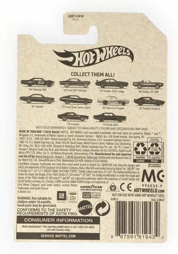 Vista 2 de Hot Wheels Serie de coches American Steel Muscle 2020, Camaro verde '70 9/10