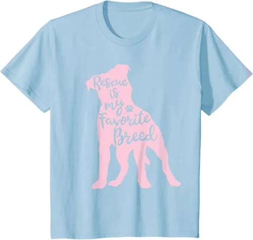 Vista 9 de Pitbull Rescue Is my Favorite Breed Dog Pit Bull Mama - Camiseta, Negro, S