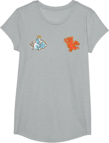 Vista 56 de Camiseta de gato ángel y diablo sentado en tu hombro Nerd Kitten, Negro