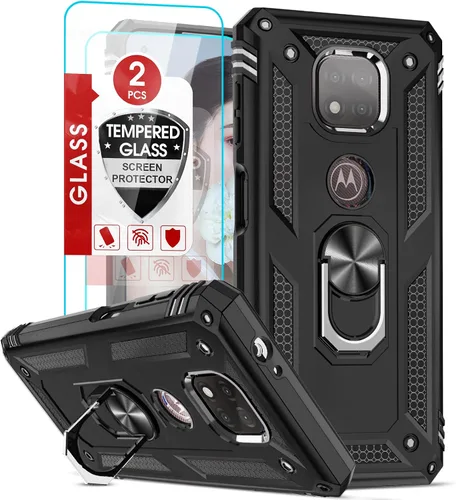 Vista 72 de LeYi Funda para Samsung Galaxy A05 (no compatible con A05S) con protector de pantalla y protector de lente de cámara, funda resistente de grado Negro