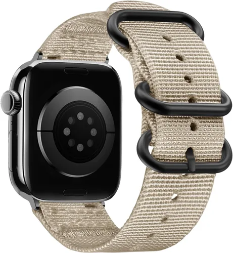 Vista 13 de Youther Correa de nailon compatible con Apple Watch Band de 1.654 in 1.732 in 1.772 in 1.811 in 1.929 in 1.496 in 1.575 in 1.614 in, correa