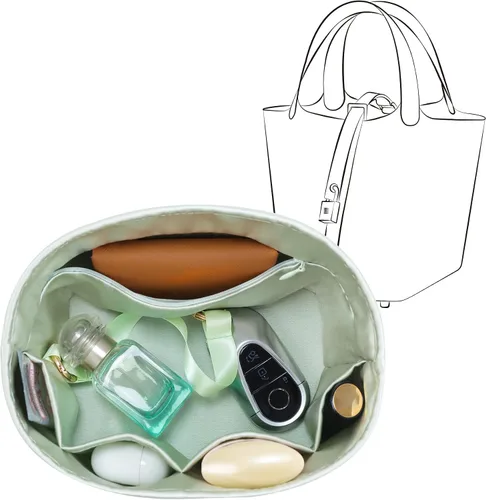 Vista 27 de Se adapta a Picotin 18 bolsas, inserto organizador de bolso de seda de alta calidad, suave al tacto y ligero, organizador de lujo con caja de regalo