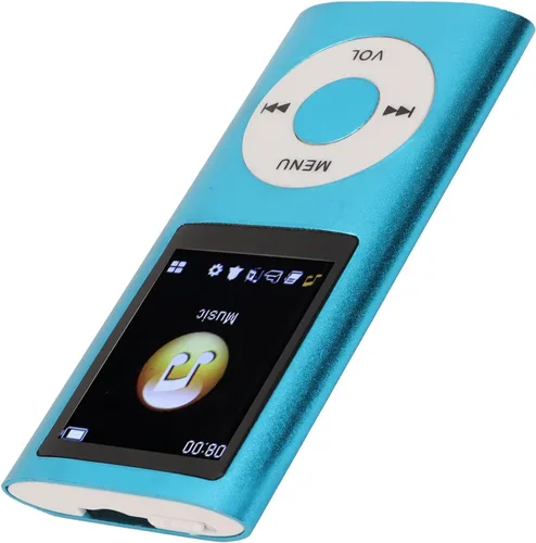 Vista 2 de Reproductor de música digital Reproductor MP4 Reproductor de MP3 ultrafino compatible con la mayoría de formatos de sonido, compatible con tarjeta