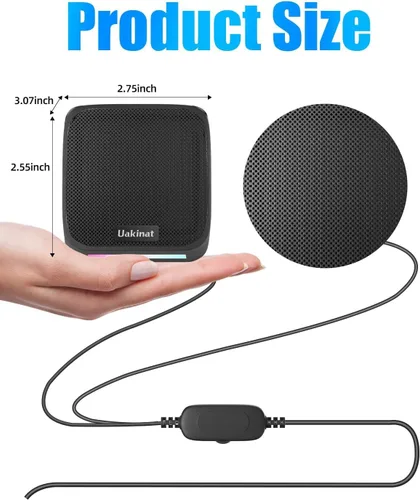 Vista 5 de Uakinat Altavoces de Computadora, Altavoces de Computadora para PC de Escritorio, Altavoces de Escritorio, Pequeños Altavoces de Computadora USB
