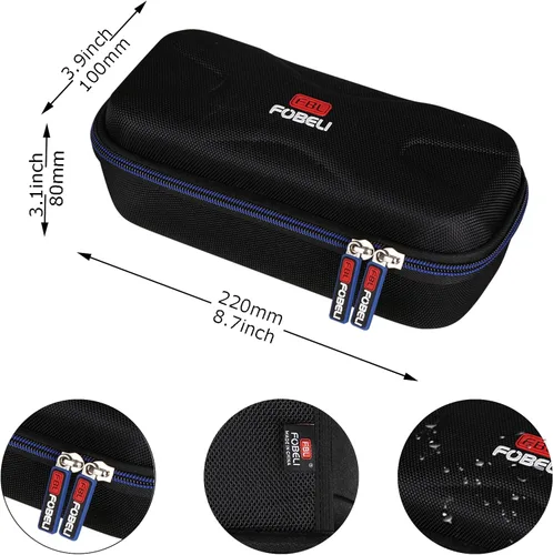 Vista 6 de FBLFOBELI Estuche rígido de transporte EVA para Dremel Lite 7760 N/10 4V Li-Ion herramienta rotativa inalámbrica velocidad variable multifunción kit