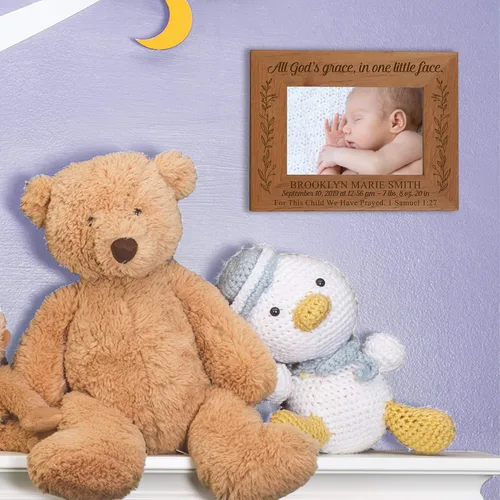 Vista 2 de LifeSong Milestones Marcos de bebé personalizados para niños y niñas, marco de fotos para anuncios de nacimiento, guardería o dormitorio, marcos