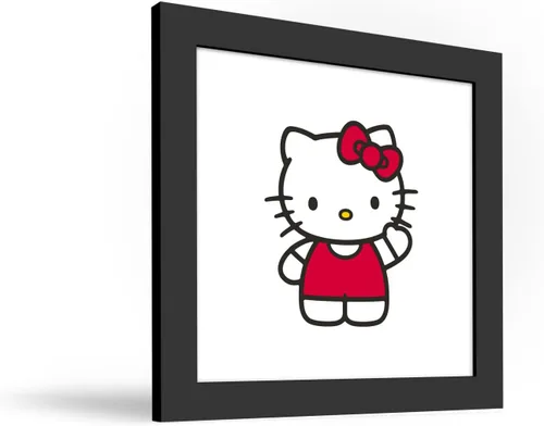 Vista 2 de Trends International Gallery Pops Hello Kitty - Póster de pared con diseño de Hello Kitty, 12 x 12 pulgadas, versión de marco negro