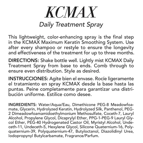 Vista 3 de Keratin Complex - Spray de tratamiento diario KCMAX - 5oz