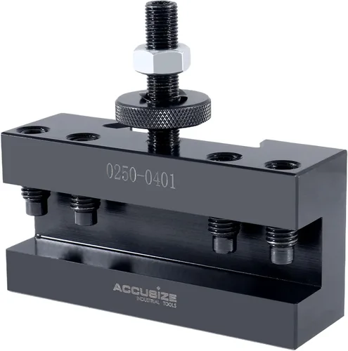 Vista 3 de Accusize Industrial Tools - Soporte de herramientas de cambio rápido estilo CA para torneado y roscado, para herramientas de torneado de 1 pulgada