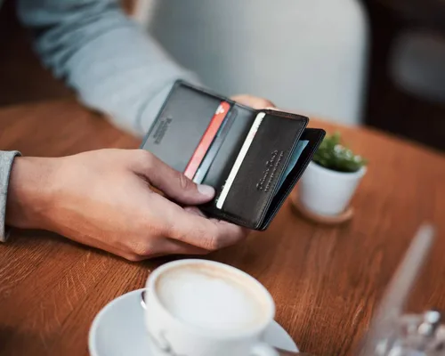 Vista 5 de Jaimie Jacobs Flapstar Magic Wallet no plegable de billetes de cuero genuino