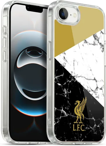 Vista 129 de Oficial LIVERPOOL Football Club 2017/18 Mármol Soft Gel Case para iPhone de Apple 7 Plus/8 PLUS Escudo negro.