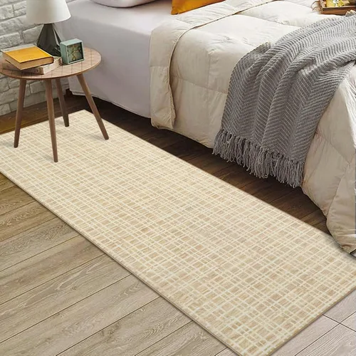 Vista 18 de Zacoo Alfombra de área – 9 x 12 pies gris a cuadros para sala de estar, moderna, lavable, antideslizante, resistente a las manchas, alfombra de casa