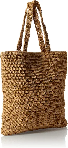 Vista 2 de The Drop Bolso de paja con asa plana Ealga para mujer