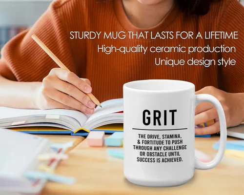 Vista 3 de Bubble Hugs Taza de café significativa, 15 onzas, color blanco, molida, cita de motivación diaria, fomento de afirmación positiva, mejores deseos