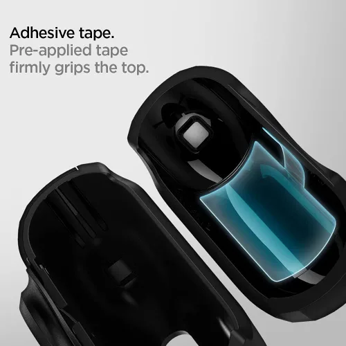 Vista 6 de Spigen Tag Armor Duo diseñado para AirPods Pro (2019) y para AirTag Cover Protección sólida de doble capa, almacenamiento para Air Tag Tracker