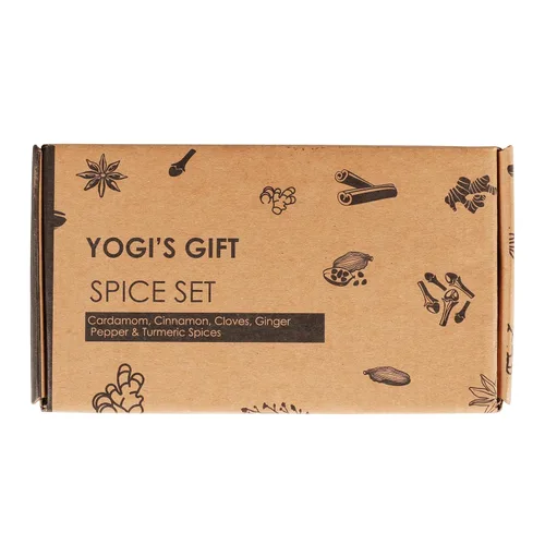 Vista 3 de Set de especias (6 especias esenciales) Cardamomo, canela, clavo, jengibre, pimienta, cúrcuma Set de regalo perfecto para especias por Yogi's