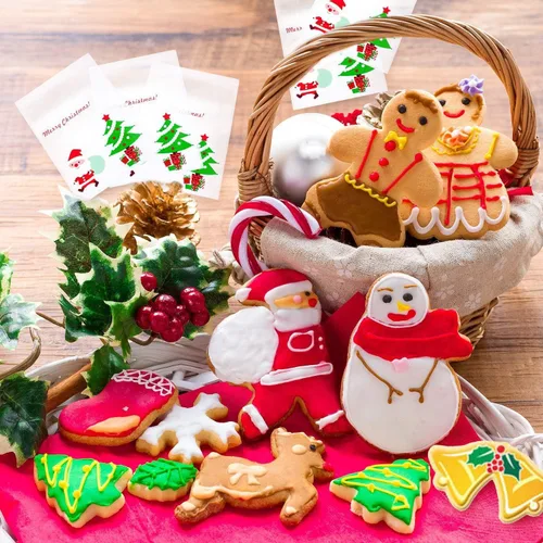 Vista 3 de 8 cortadores de galletas de muñeco de nieve de Navidad 3D de acero inoxidable para vacaciones, bricolaje, hornear, pasteles, fondant, muffins