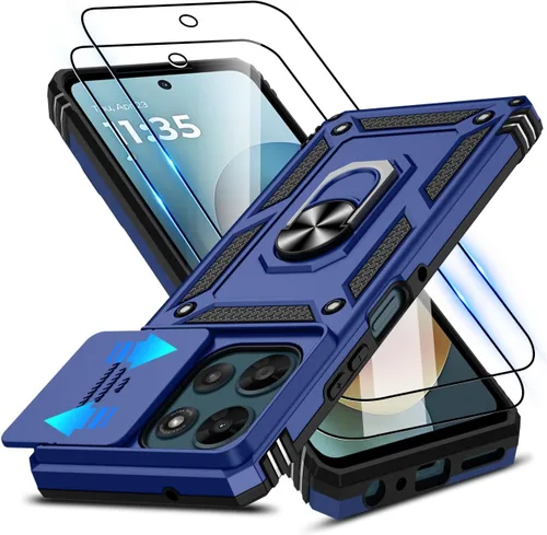 Vista 83 de ATUMP for Moto G-Play-2024 Case with Camera Lens Cover & HD Screen Protector(2 Pcs), [10FT Military Grade Drop Protection] Magnetic Ring Holder