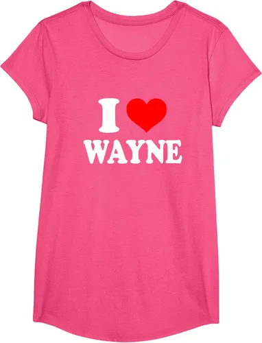 Vista 55 de Wayne - Camiseta I Heart Wayne - I Love Wayne, Negro, S
