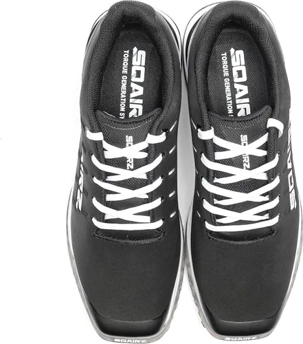 Vista 9 de SQAIRZ Zapatos de golf deportivos para hombre, nuevos zapatos de golf, diseñados para el equilibrio y el rendimiento, picos reemplazables