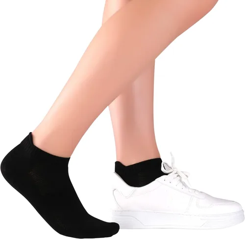 Vista 2 de Calcetines tobilleros unisex de rayón fino, transpirables, de corte bajo, atléticos, para correr y correr, para mujeres y hombres, 4-8-12 pares