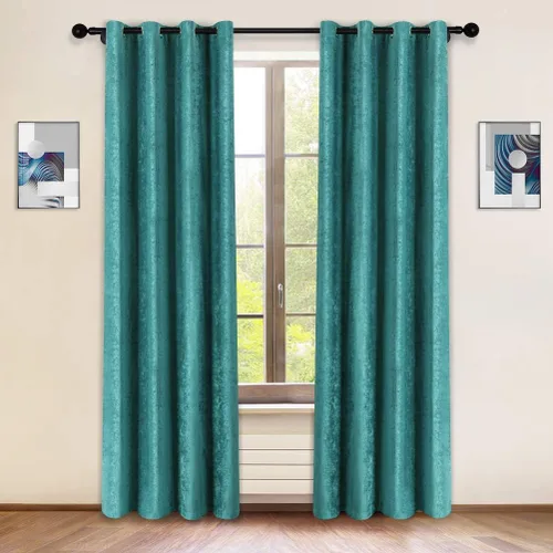 Vista 28 de ELKCA Cortinas de doble cara de felpilla para ventana de cocina, 52x18, bolsillo para barra, cenefa color beige para sala de estar, paquete de 1